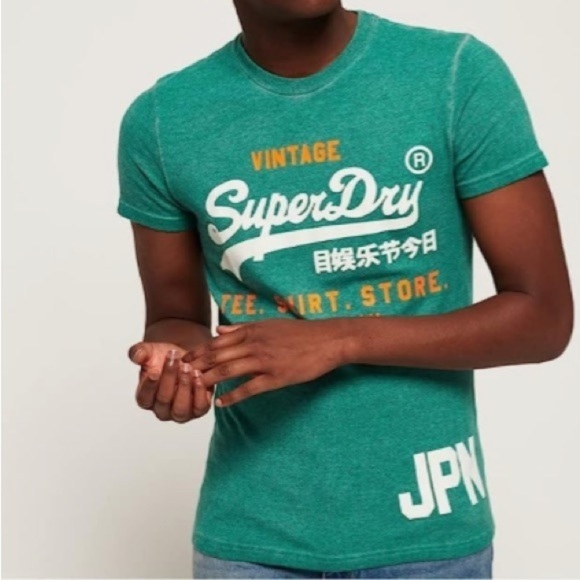 Superdry Men's Overdyed Vintage T-Shirt - Picture 1 of 8